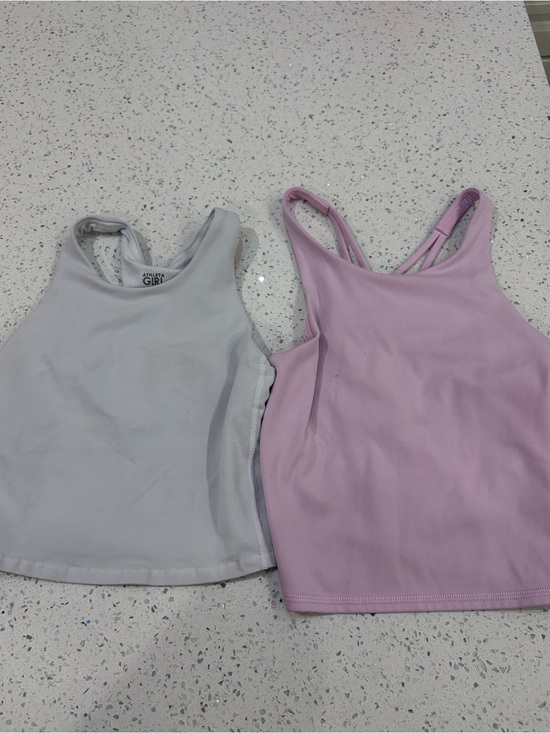 Athleta Other - Athletic All in Motion & Athleta Works Girls' Tank Tops - white and Light Pink